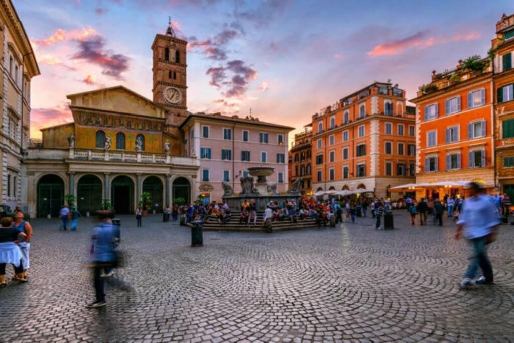 Elegante Open Space Con Vasca Idromassaggio A Trastevere Kültér fotó